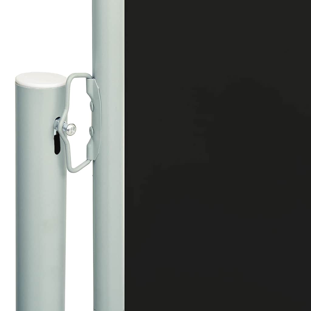 Seitenmarkise Ausziehbar 200x600 cm Schwarz