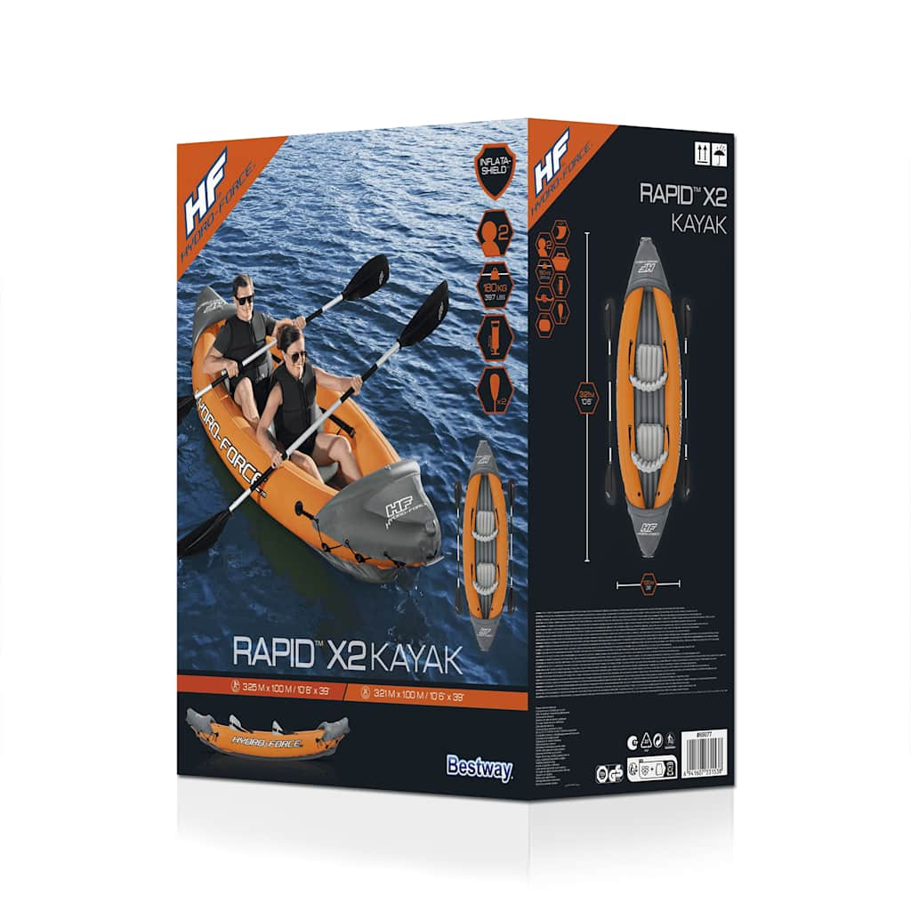 Kajak-Set Hydro-Force Rapid x2 Aufblasbar