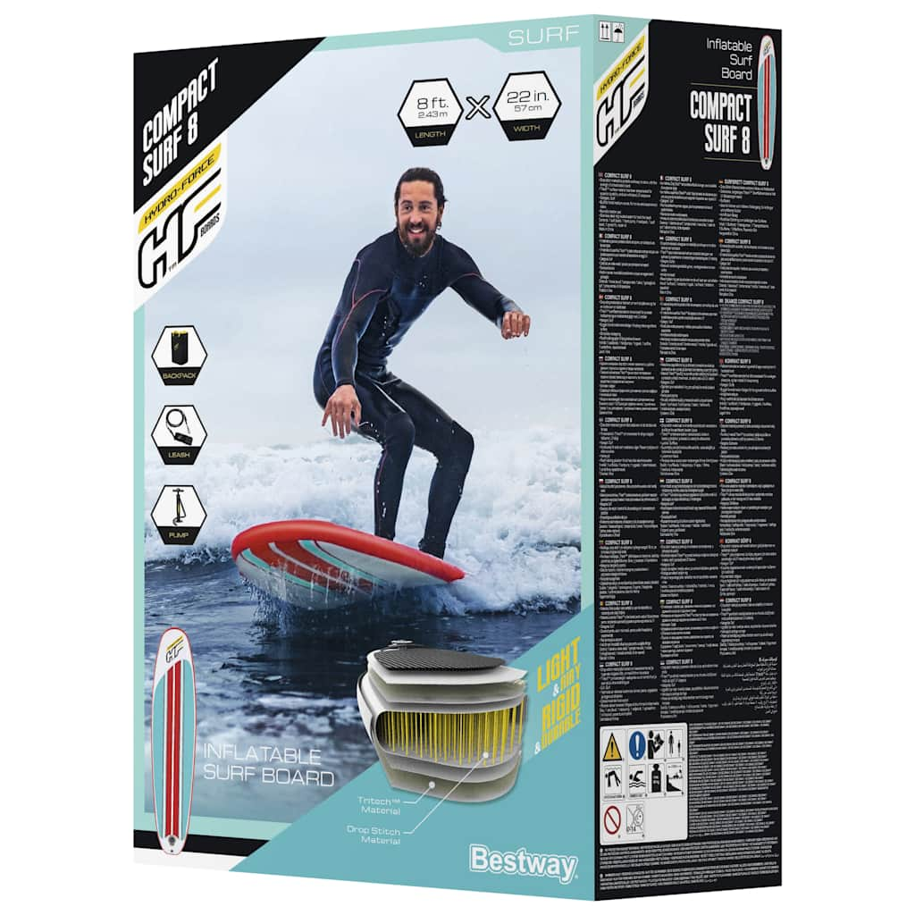 Hydro-Force Compact Surf 8 Aufblasbares SUP 243x57x7 cm