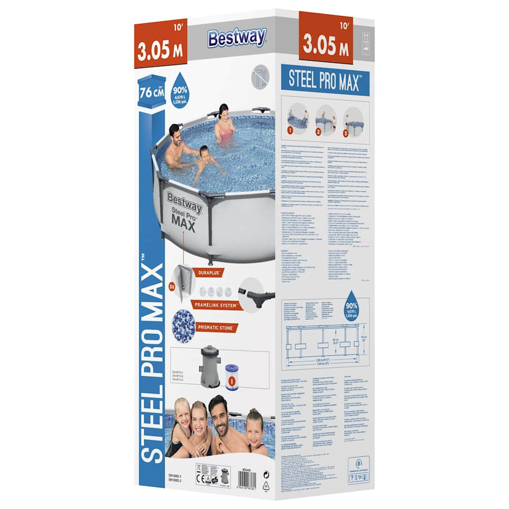 Steel Pro MAX Swimmingpool-Set 305x76 cm