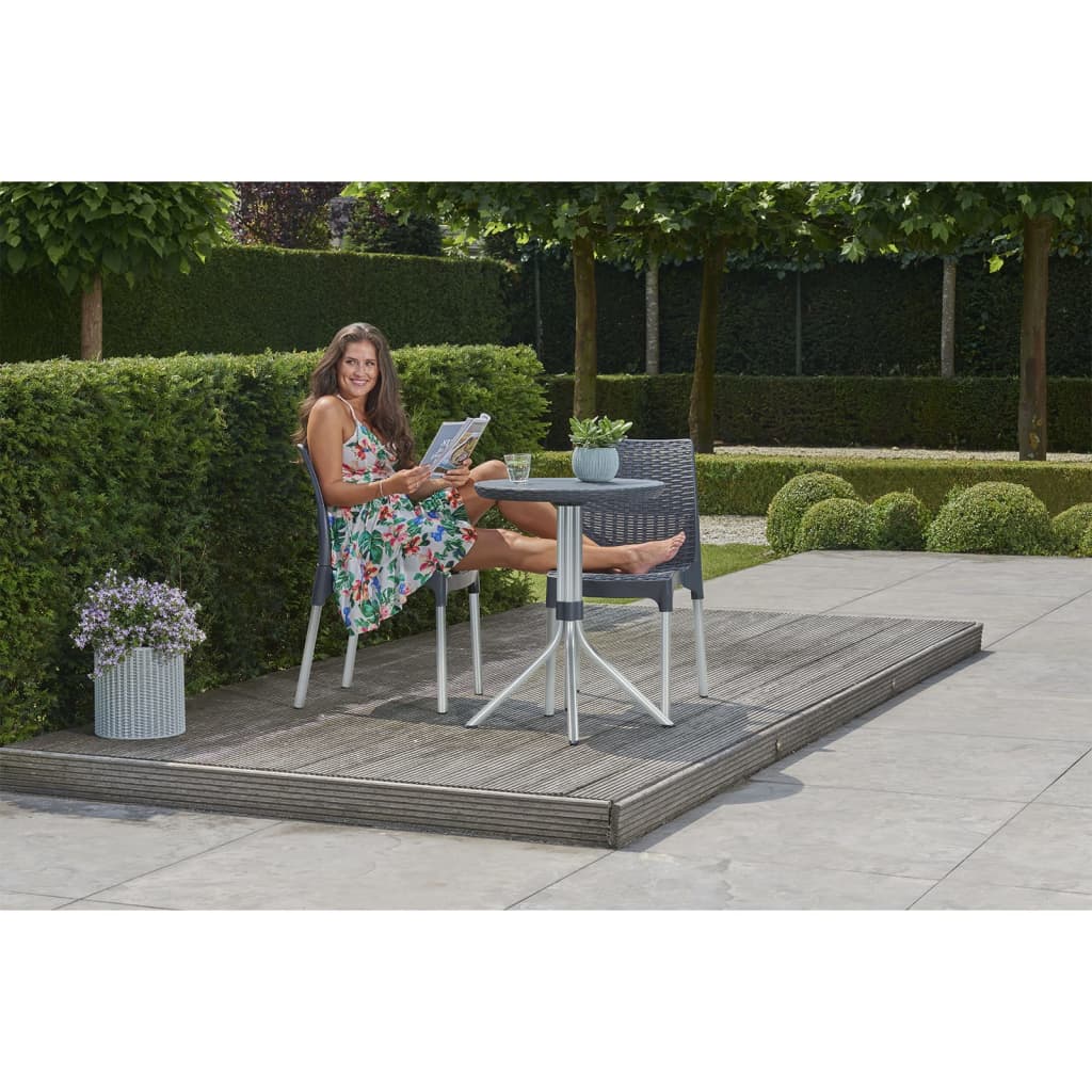 Bistro-Set Chelsea Graphit 223562