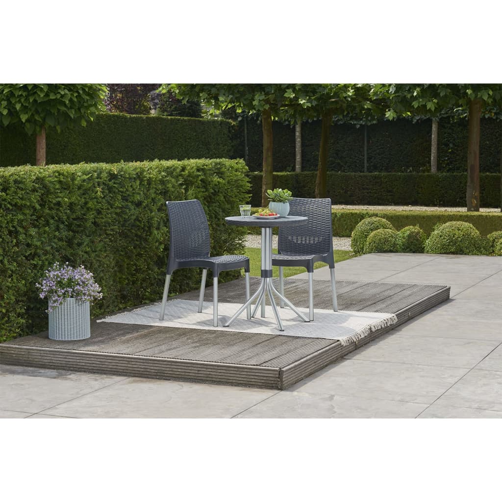 Bistro-Set Chelsea Graphit 223562