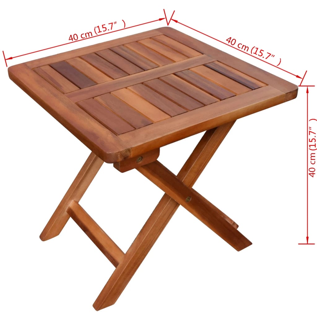 Sonnenliege mit Tisch Massivholz Akazie