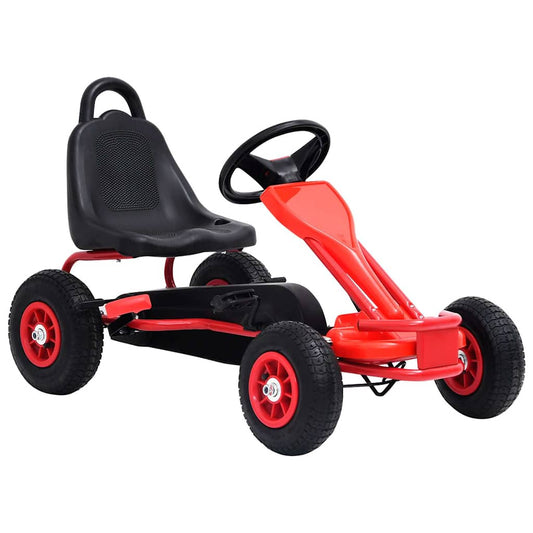 Pedal Go-Kart mit Luftreifen Rot