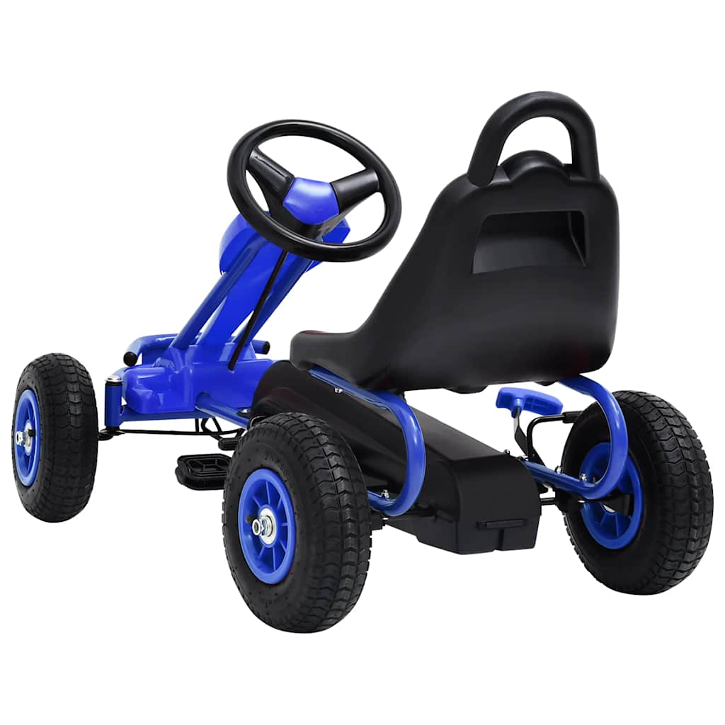 Pedal Go-Kart mit Luftreifen Blau