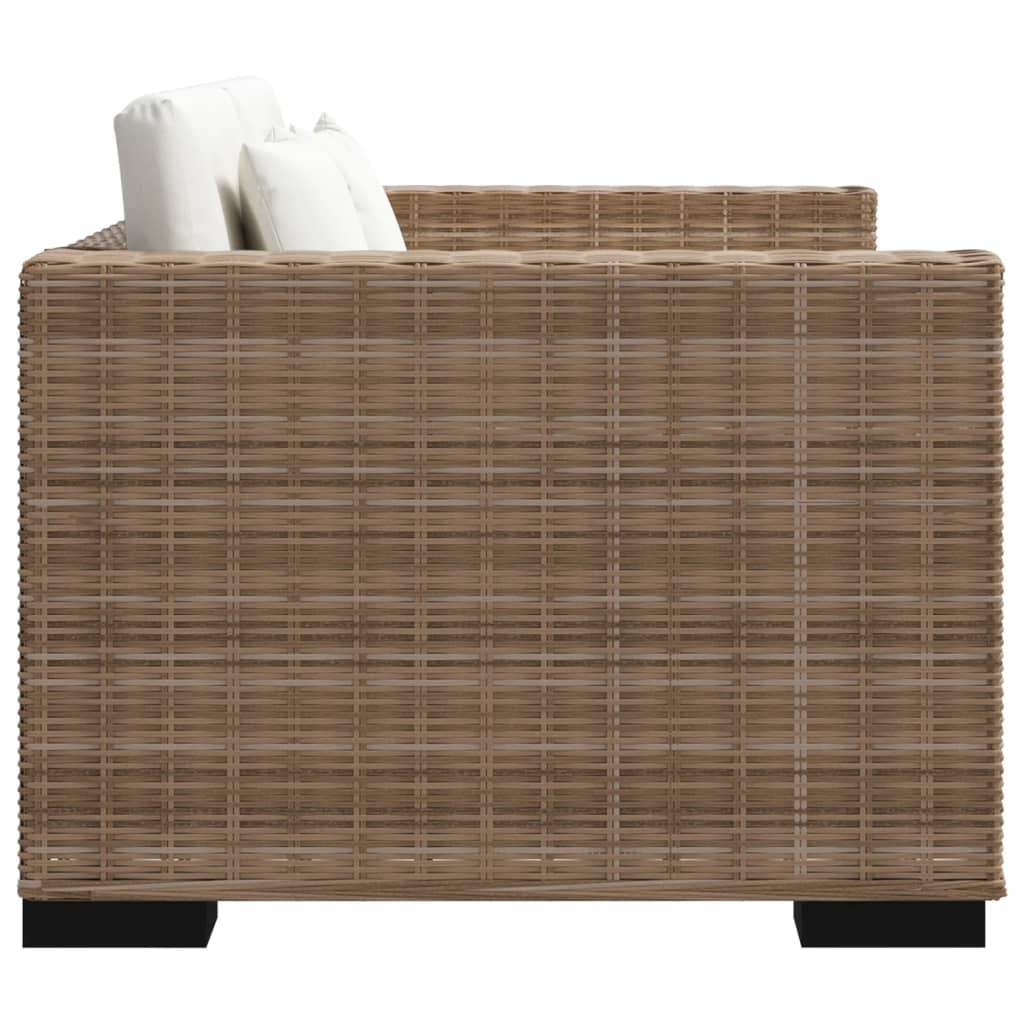 2-Sitzer Sofa Echtes Rattan