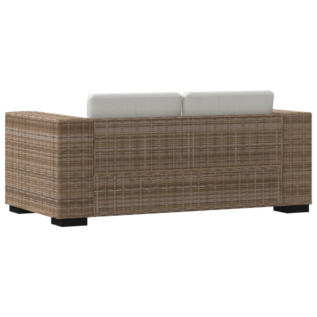 2-Sitzer Sofa Echtes Rattan