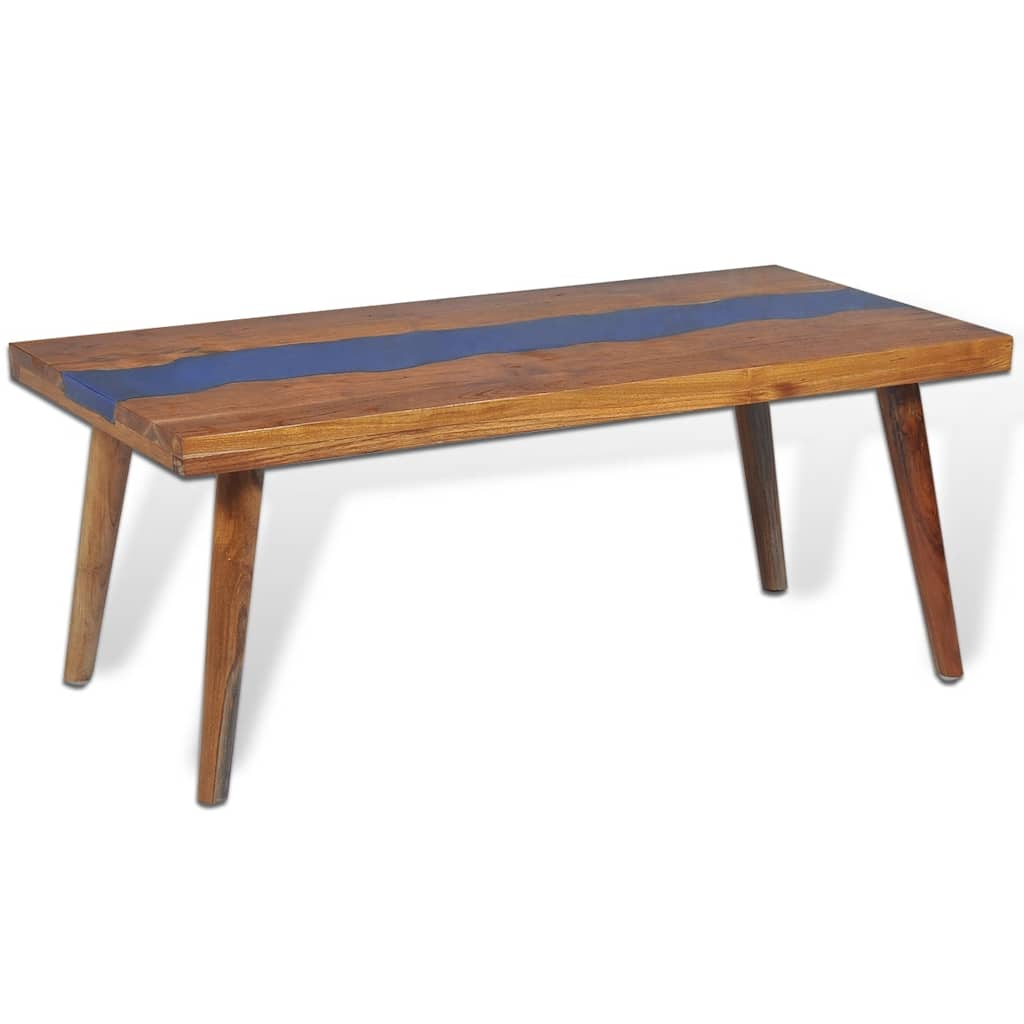 Couchtisch Teak Harz 100x50x40 cm