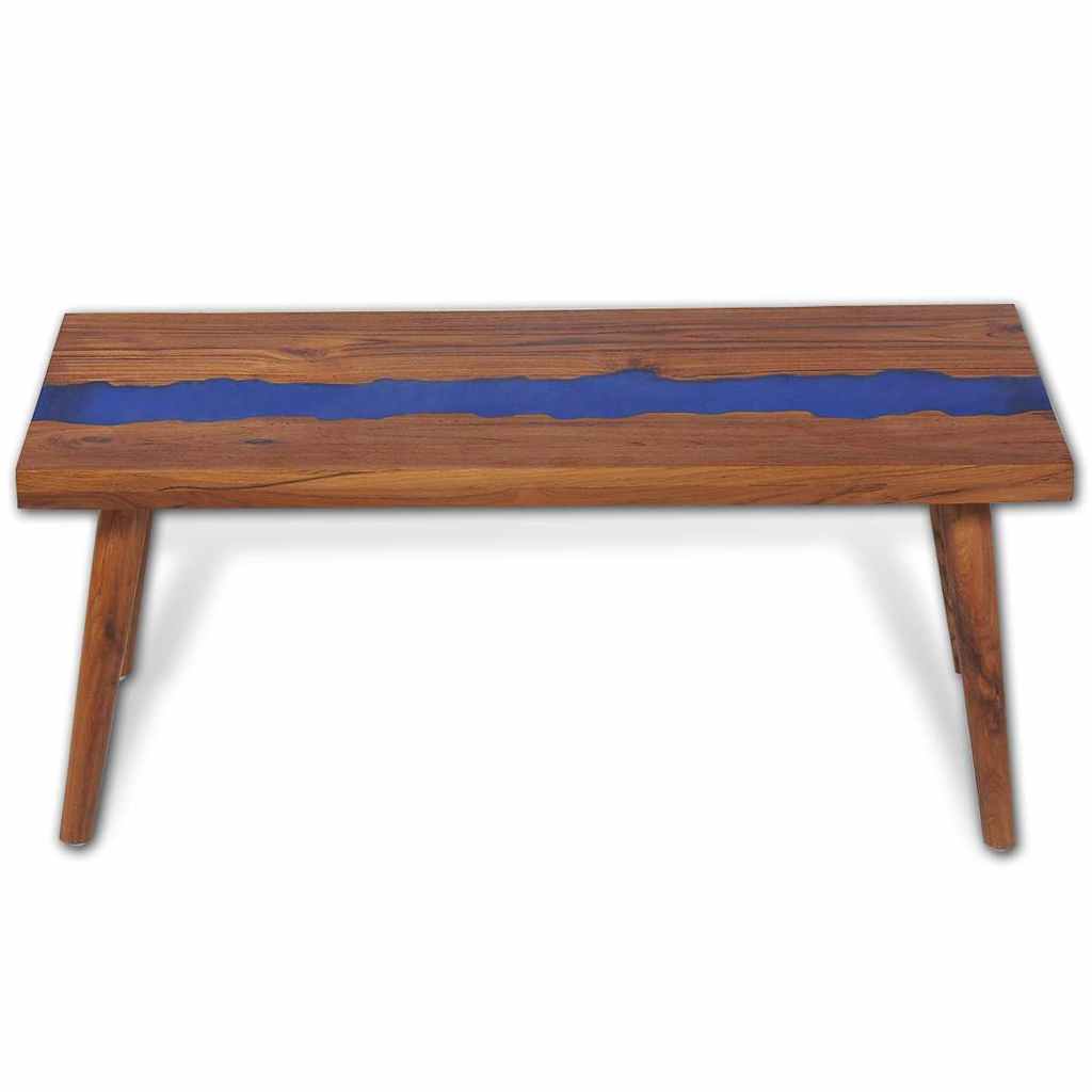 Couchtisch Teak Harz 100x50x40 cm