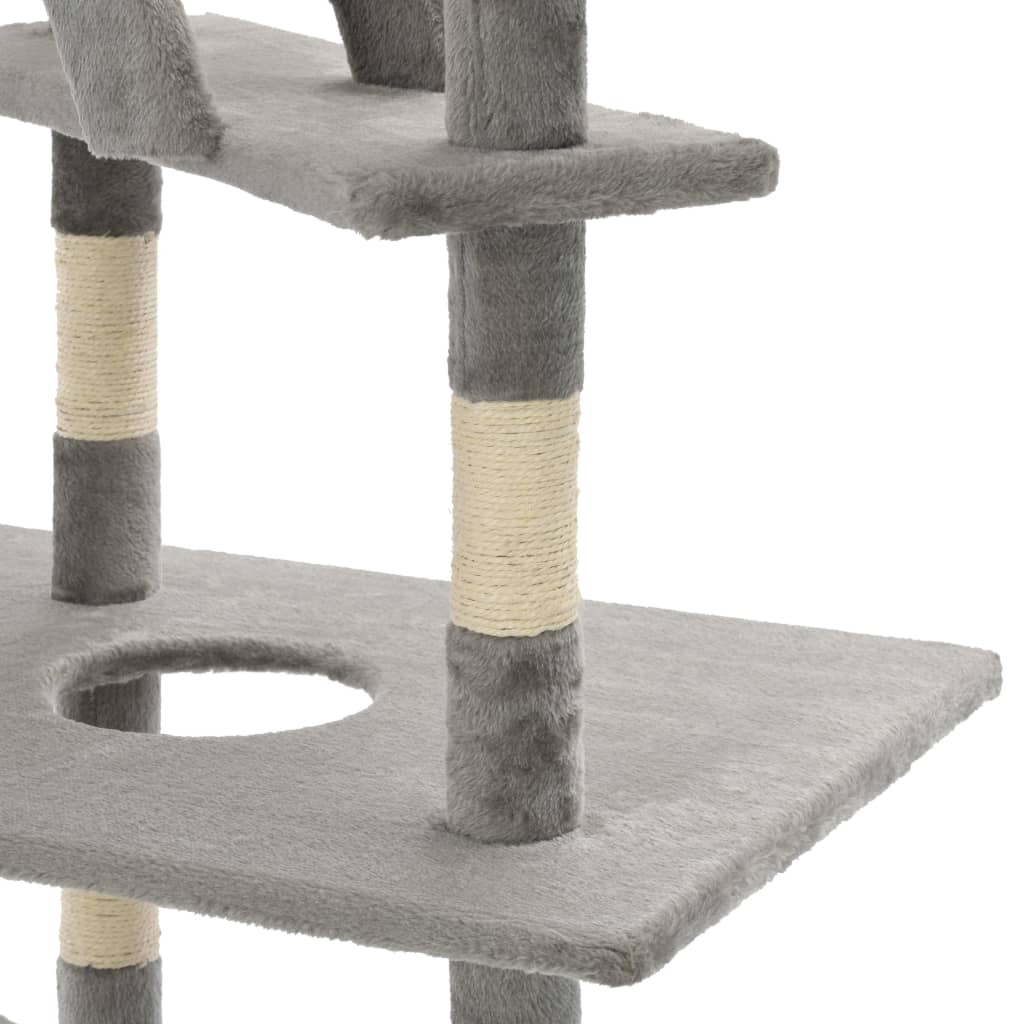 Katzen-Kratzbaum Sisal 230 - 260 cm Grau