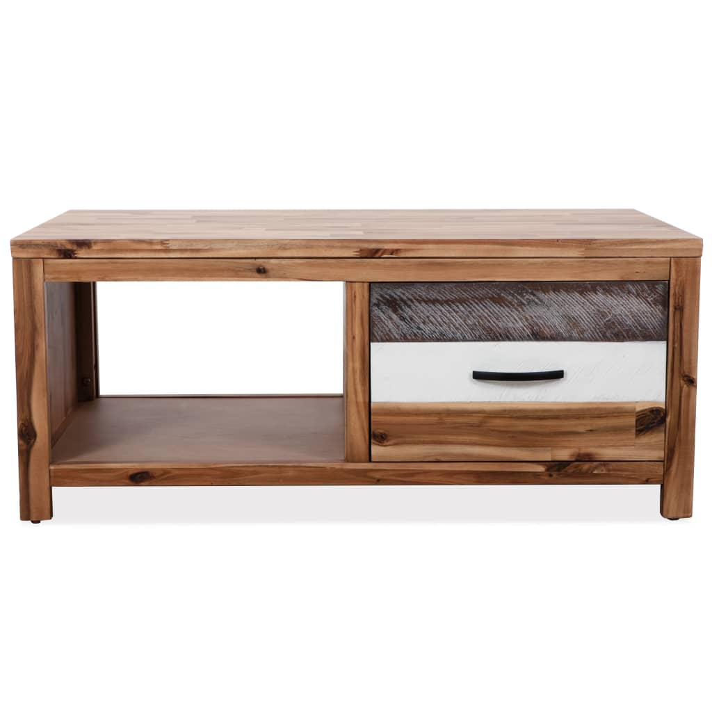 Couchtisch Massivholz Akazie 90x50x37,5 cm