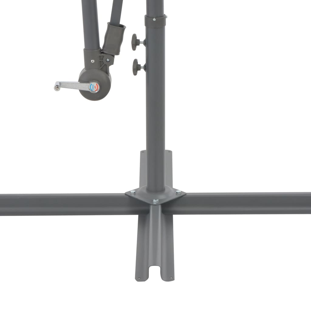 Ampelschirm mit Aluminium-Mast 300 cm Taupe