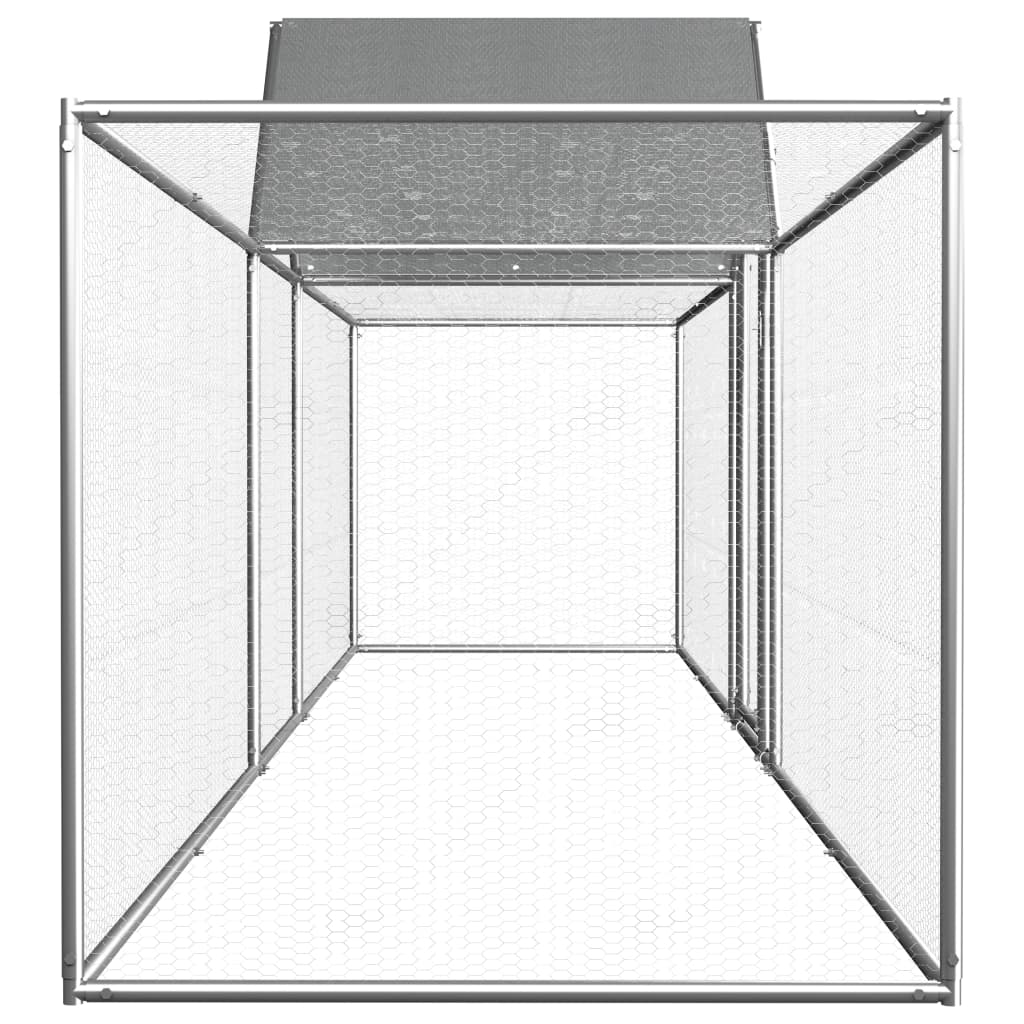 Hühnerstall 5x1x1,5 m Verzinkter Stahl