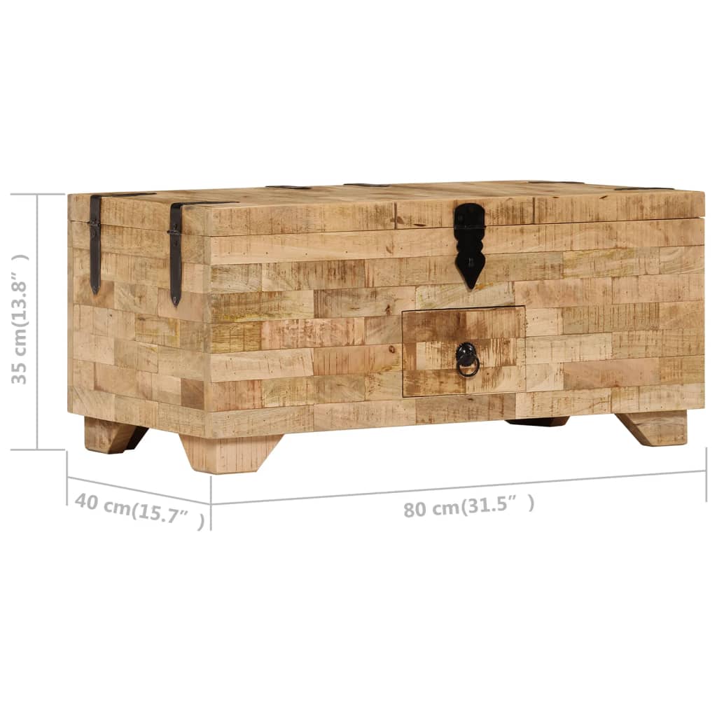 Couchtisch Massivholz Mango 80x40x35 cm