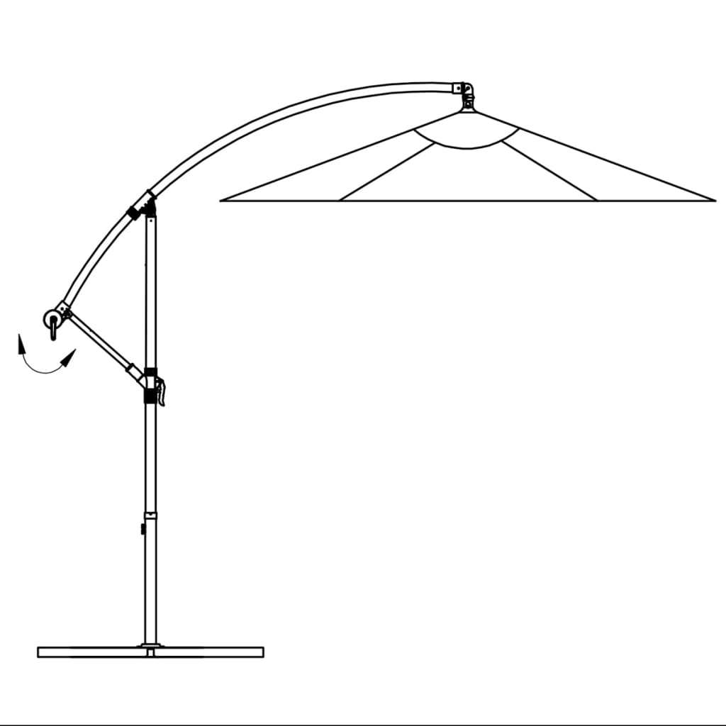 Ampelschirm 3 m Sandweiß