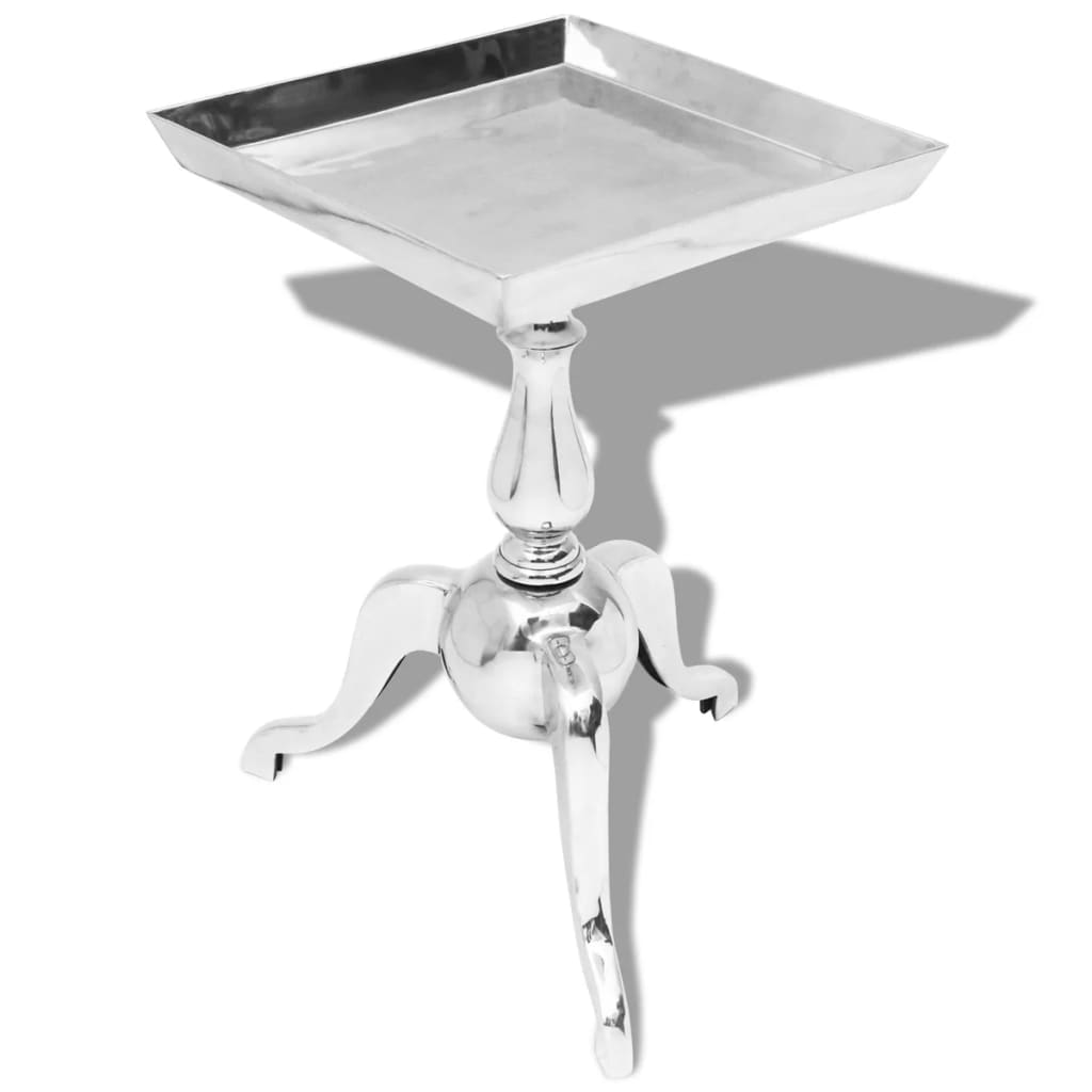 Beistelltisch Quadratisch Aluminium Silber