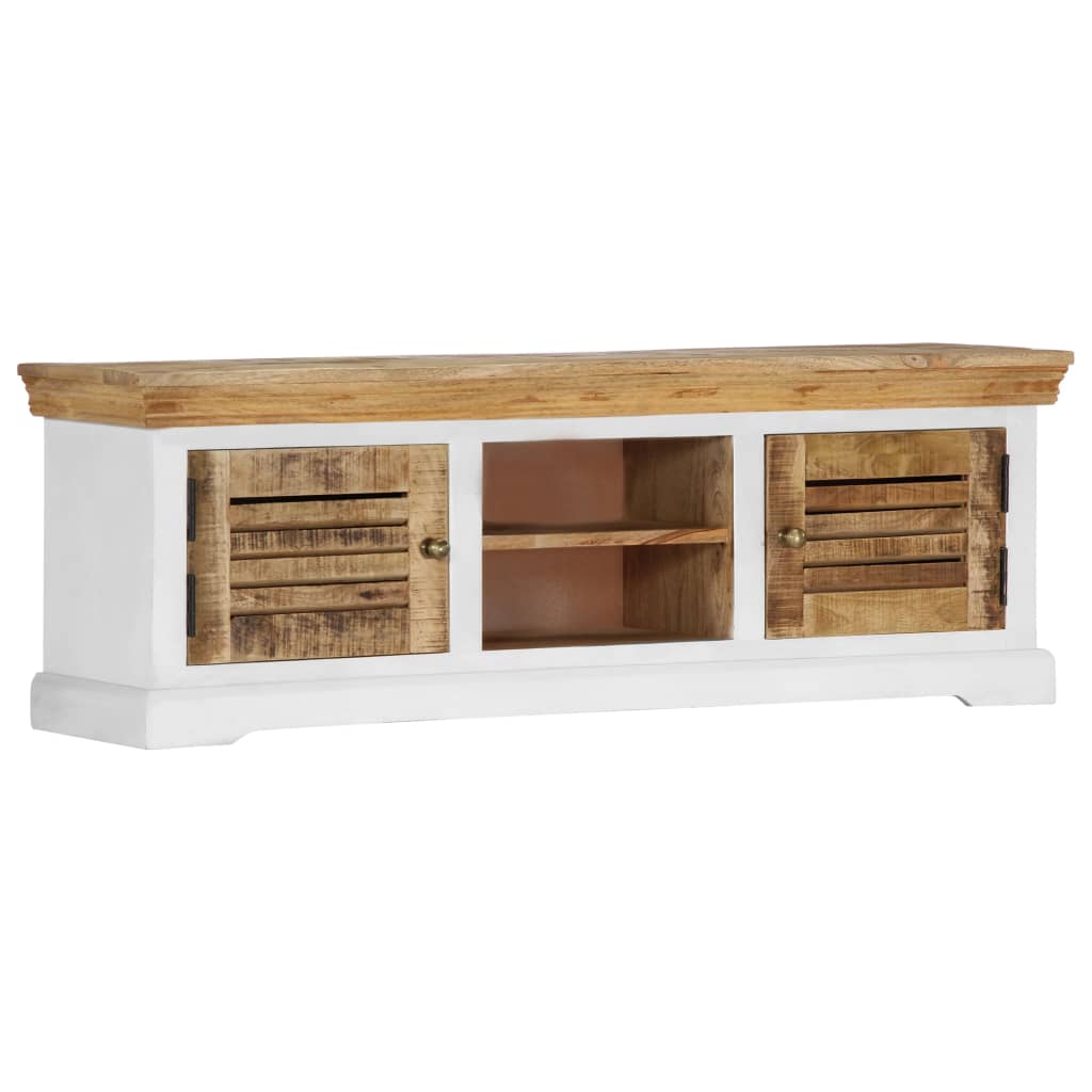 TV-Schrank 118x30x40 cm Massivholz Mango