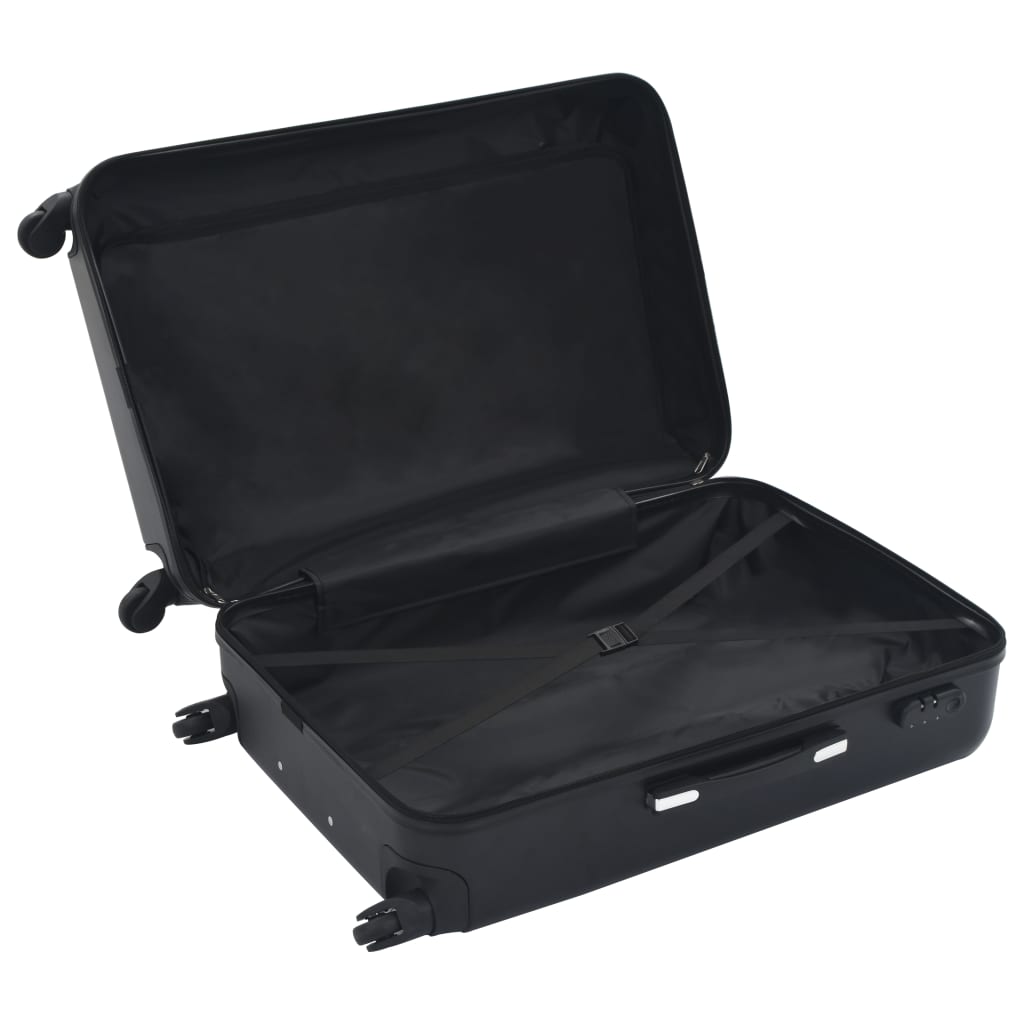 Hartschalen-Trolley-Set 3 Stk. Schwarz ABS