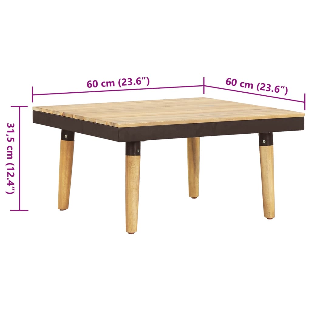 Garten-Lounge-Set 8-Sitzer mit Kissen Massivholz Akazie