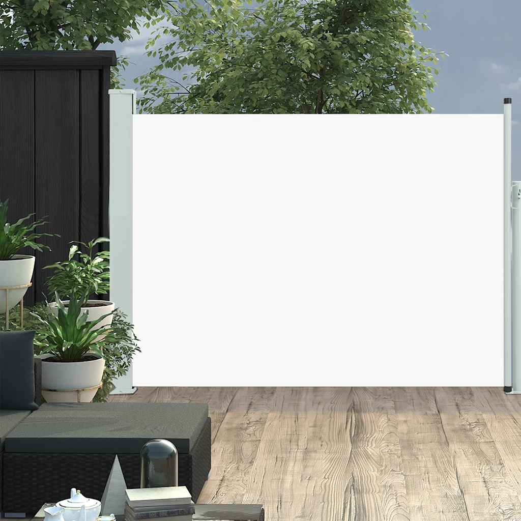 Ausziehbare Seitenmarkise 120×500 cm Creme