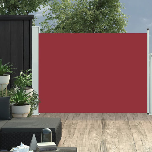 Ausziehbare Seitenmarkise 120×500 cm Rot