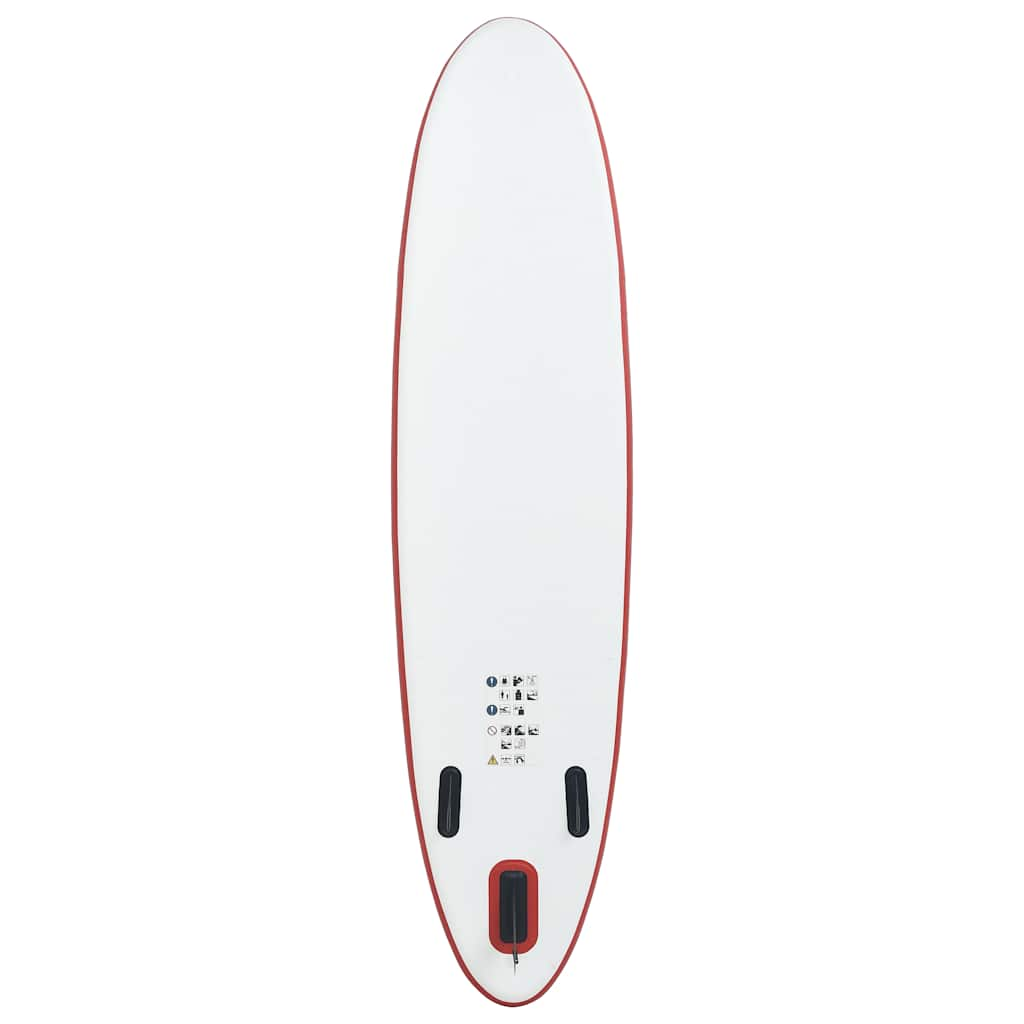 SUP-Board Aufblasbar Rot und Weiß