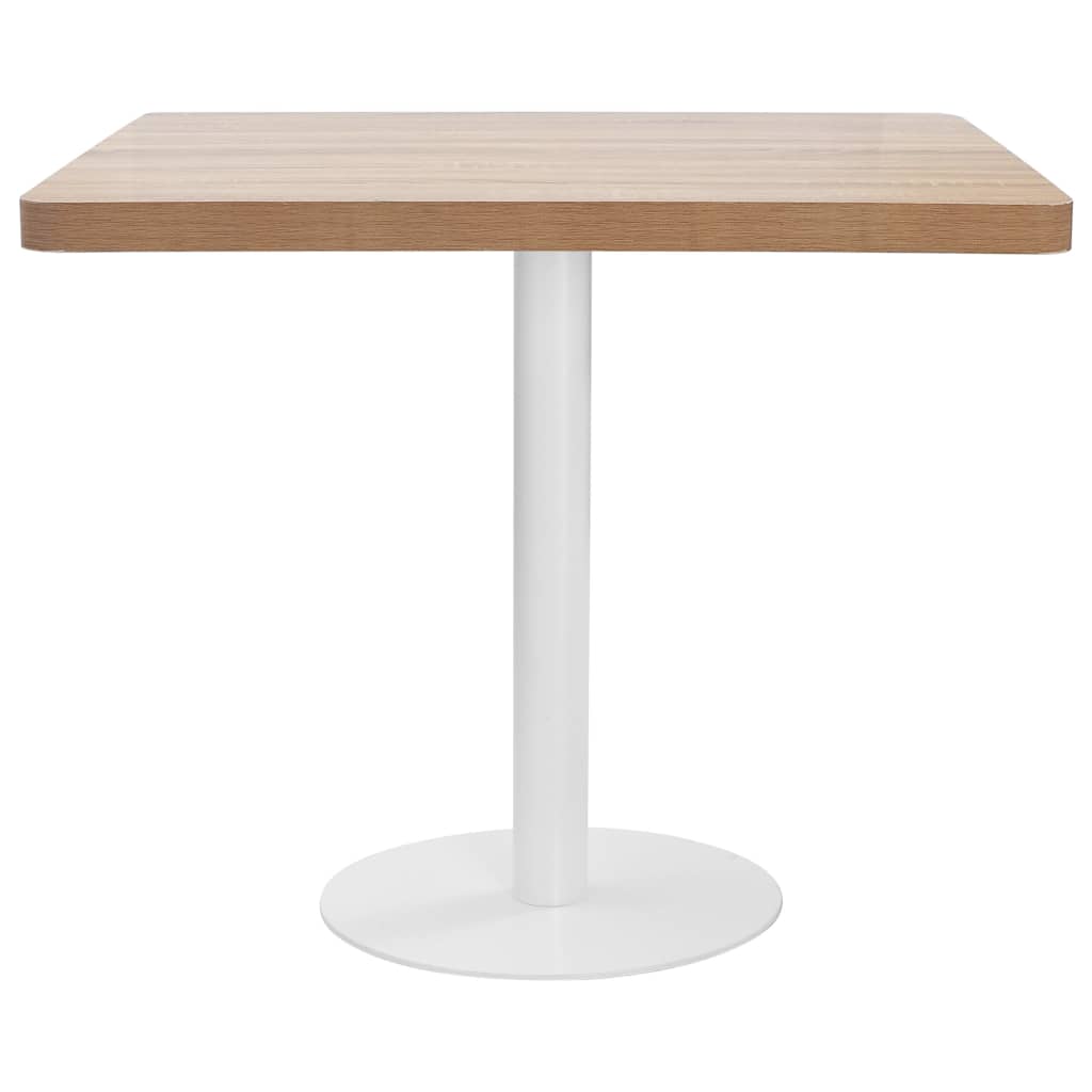 Bistrotisch Hellbraun 80x80 cm MDF