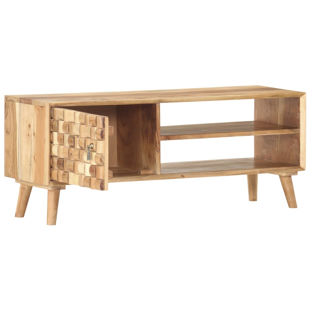 TV-Schrank 100×35×40 cm Massivholz Akazie