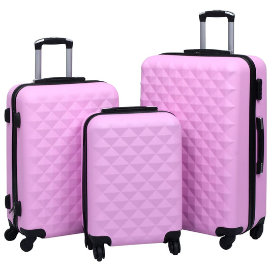 Hartschalen-Trolley-Set 3 Stk. Rosa ABS