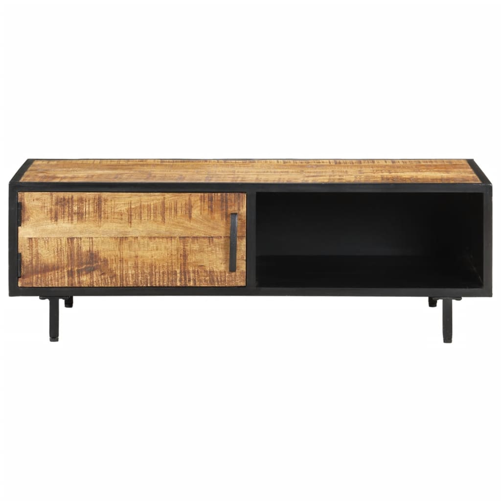 Couchtisch 105x50x35 cm Raues Mangoholz