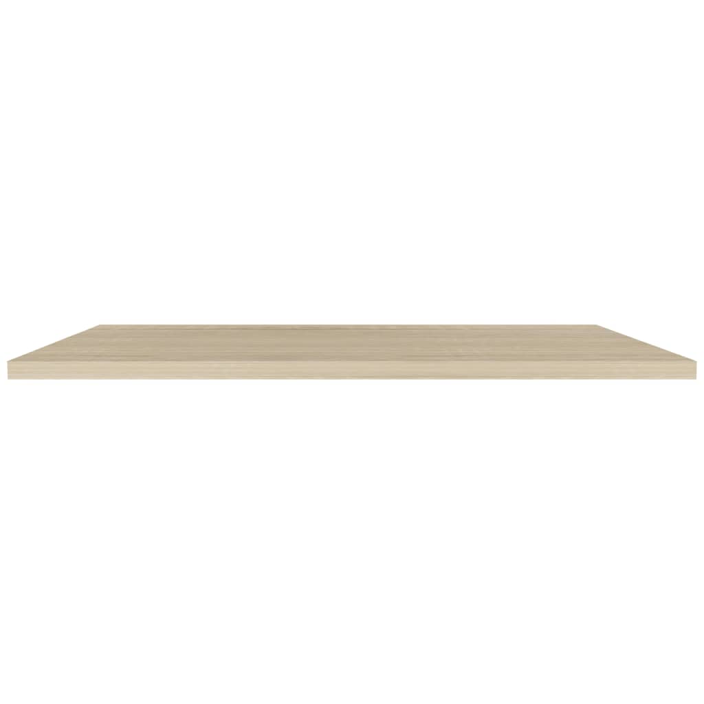 Schweberegale 4 Stk. Eichen-Optik 120x23,5x3,8 cm MDF