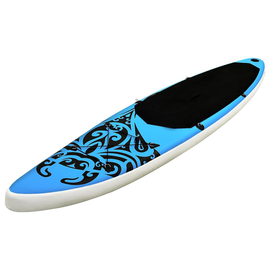 Aufblasbares Stand Up Paddle Board Set 305x76x15 cm Blau