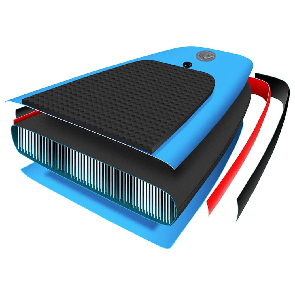 Aufblasbares Stand Up Paddle Board Set 320x76x15 cm Blau