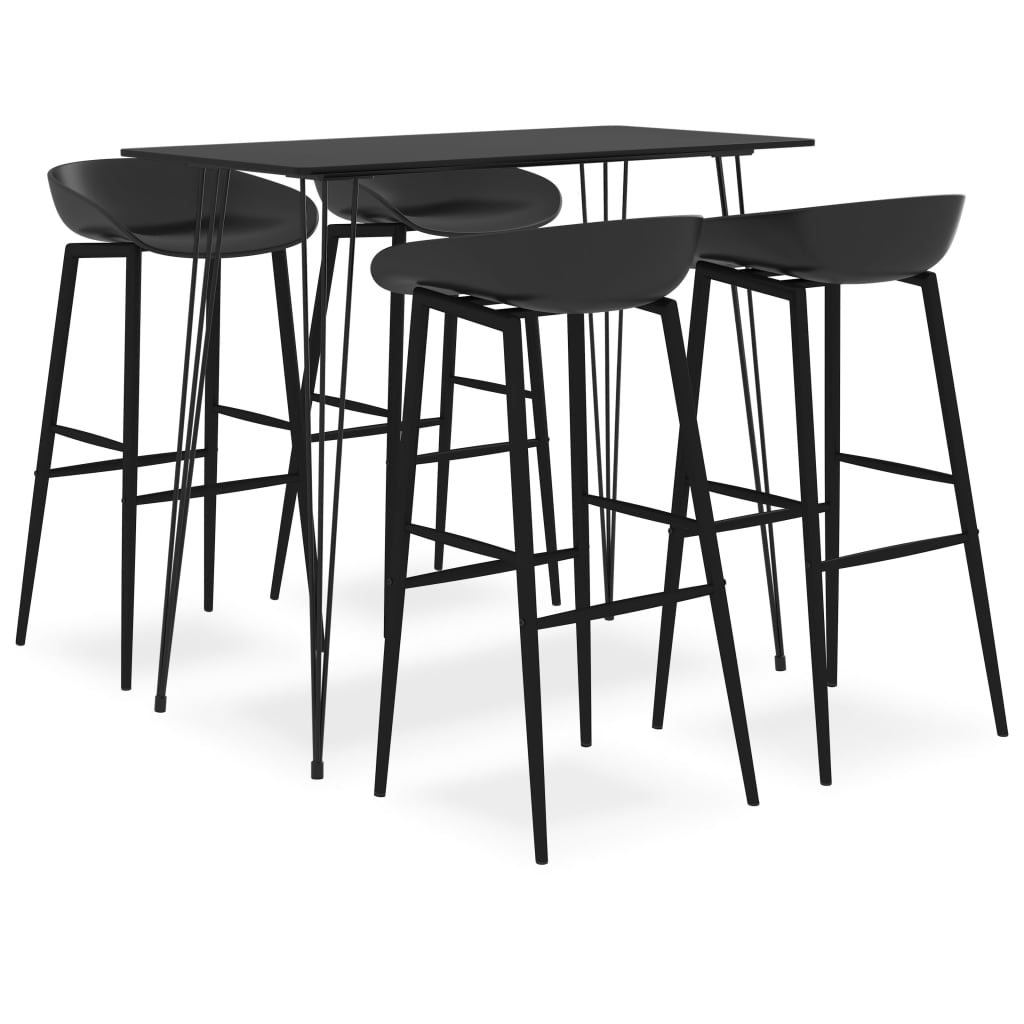 5-tlg. Bar-Set Schwarz