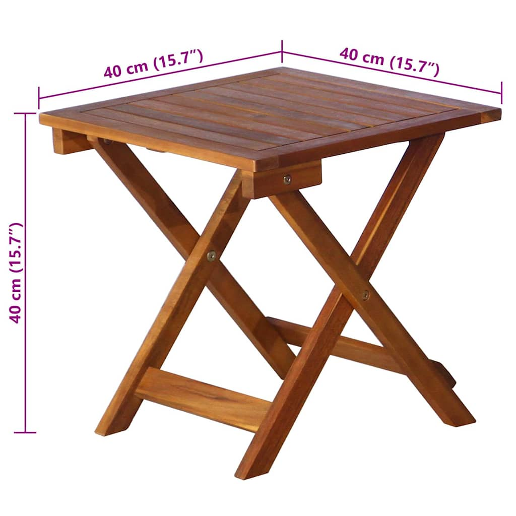 Sonnenliege mit Tisch und Auflage Massivholz Akazie