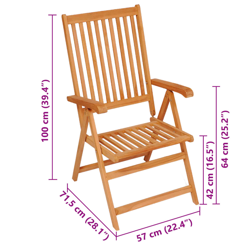 Gartenstühle 4 Stk. mit Taupe Kissen Massivholz Teak