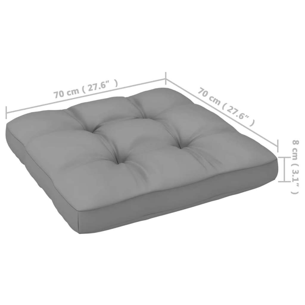 Gartensofa 2-Sitzer mit Kissen Kiefer Massivholz