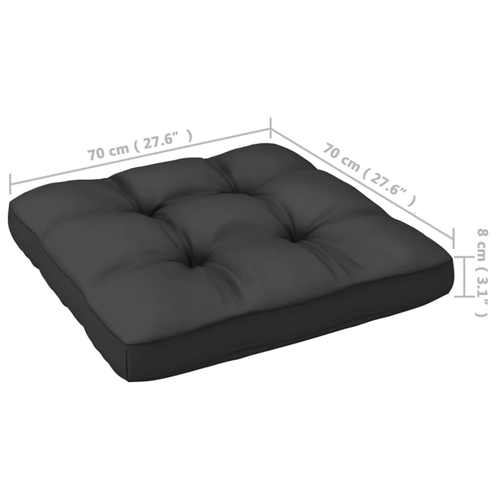 Gartensofa 2-Sitzer mit Kissen Kiefer Massivholz Weiß