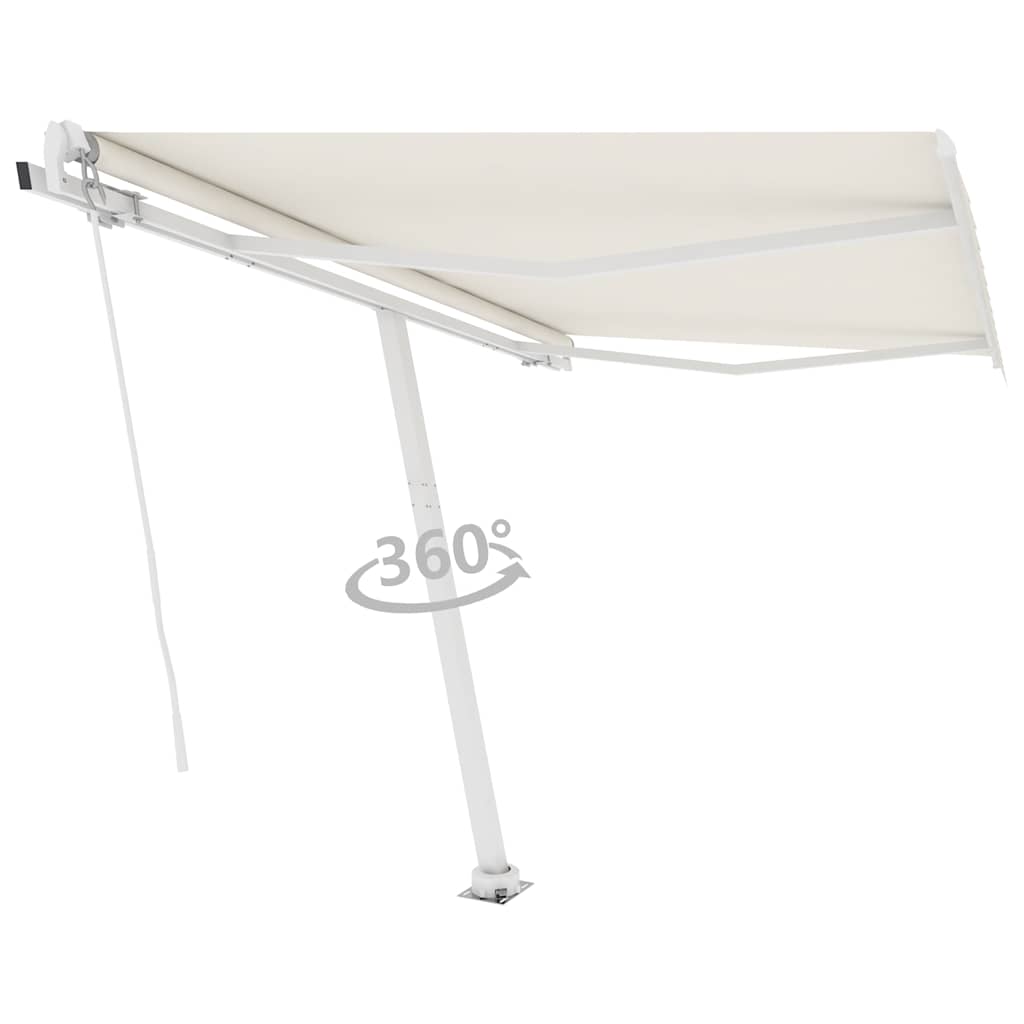 Standmarkise Manuell Einziehbar 300x250 cm Creme