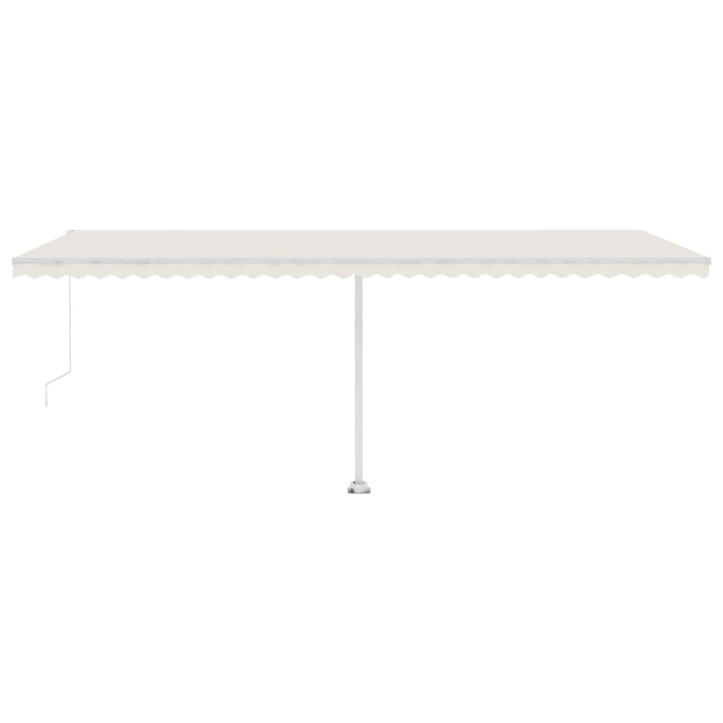 Standmarkise Manuell Einziehbar 600x300 cm Creme