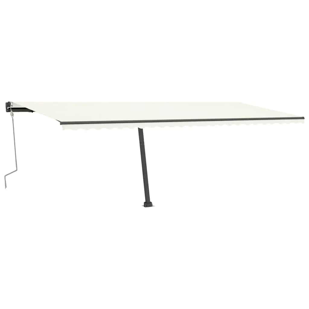 Standmarkise Manuell Einziehbar 600x300 cm Creme