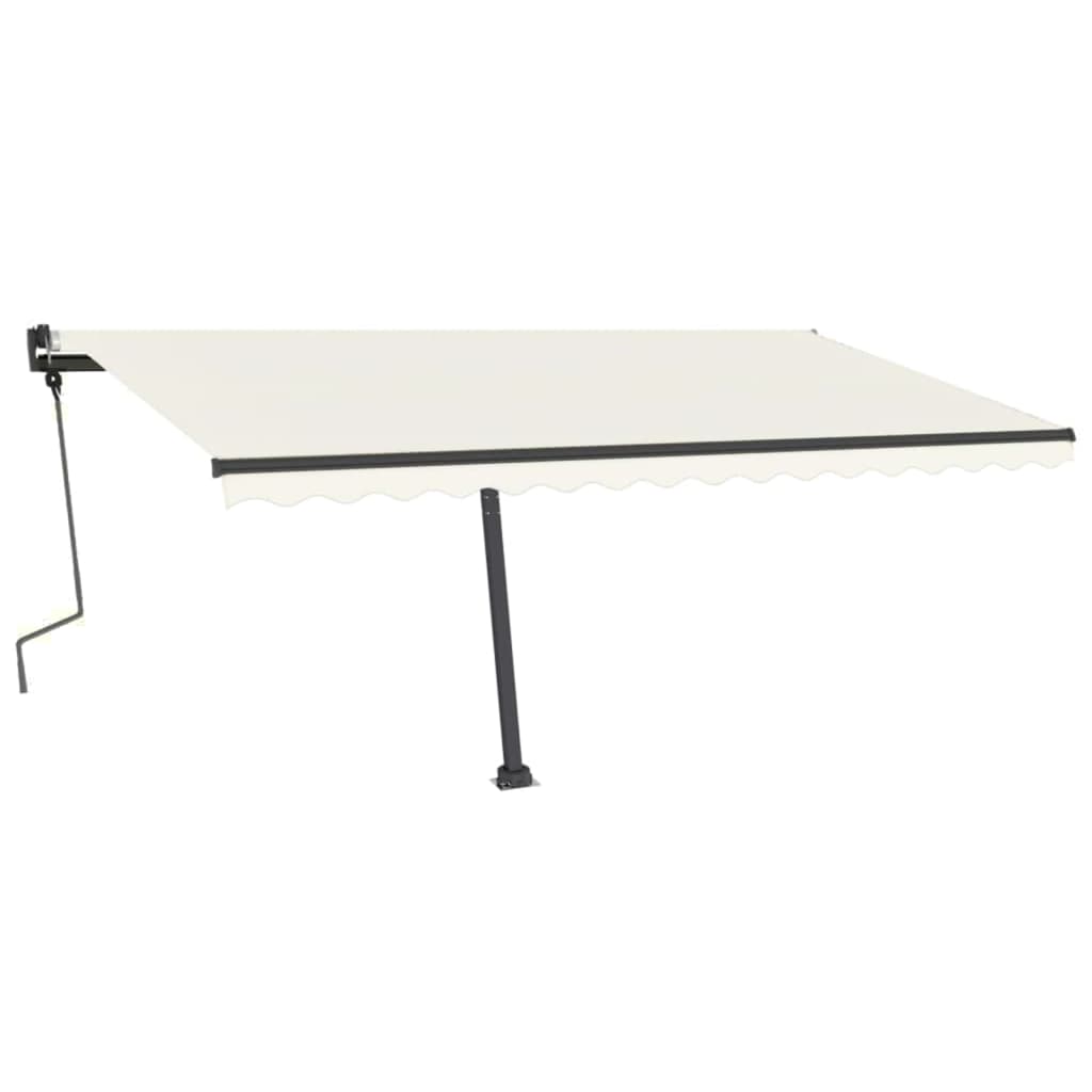 Standmarkise Manuell Einziehbar 450x350 cm Creme