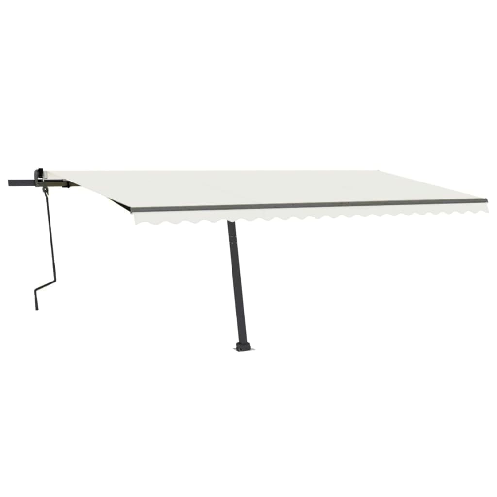 Standmarkise Manuell Einziehbar 500x350 cm Creme