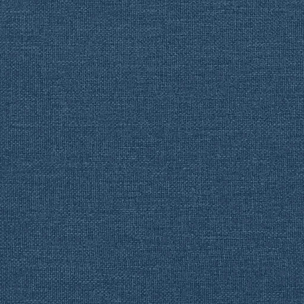 Schaukelsessel mit Hocker Blau Stoff