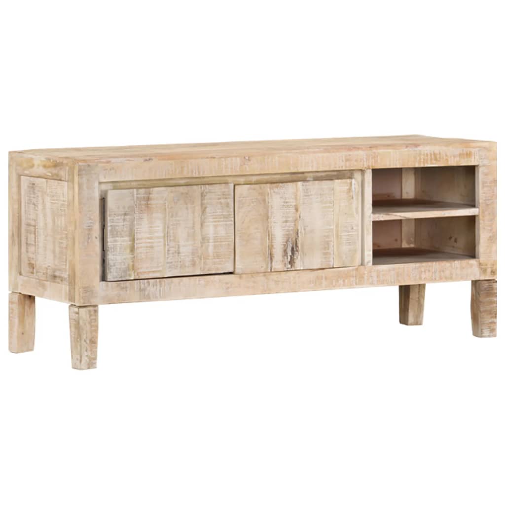 TV-Schrank 110x35x46 cm Massivholz Mango