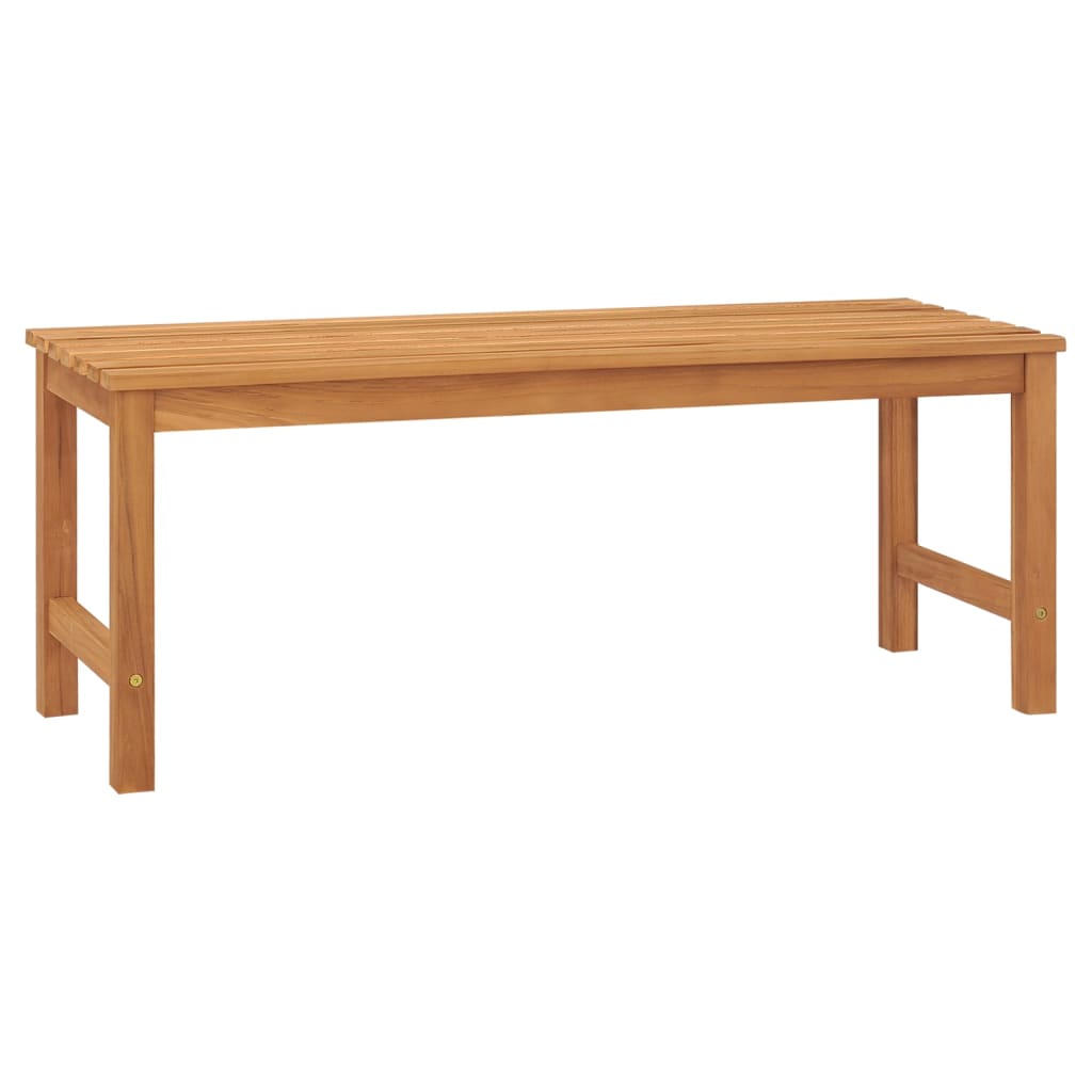 Gartenbank 114 cm Massivholz Teak