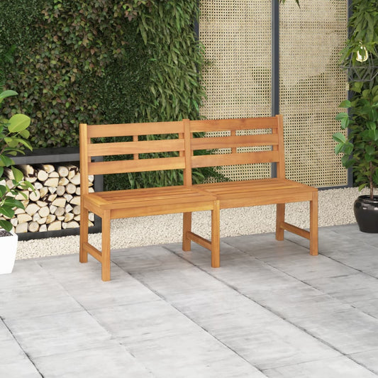 Gartenbank 150 cm Massivholz Teak