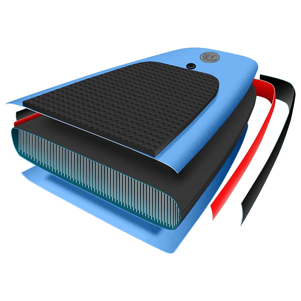 SUP-Board-Set Aufblasbar Blau 300x76x10 cm