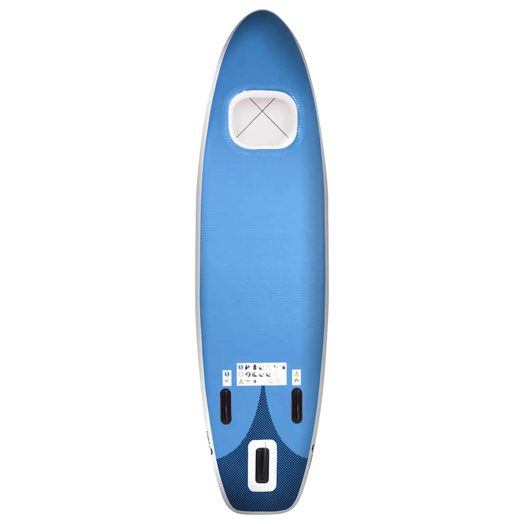 SUP-Board-Set Aufblasbar Marineblau 330x76x10 cm