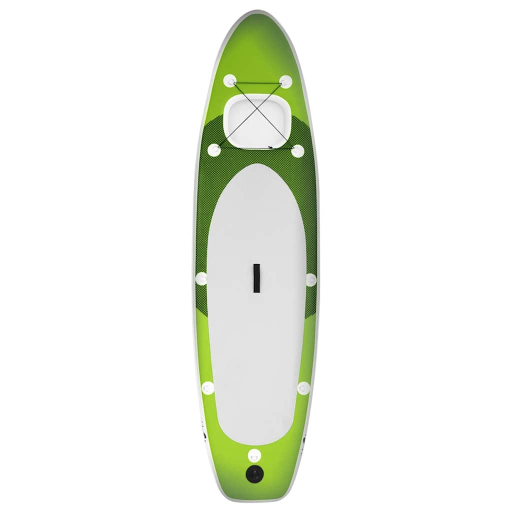 SUP-Board-Set Aufblasbar Grün 360x81x10 cm